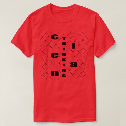 Schoon denken 1 t-shirt (Design voorkant)
