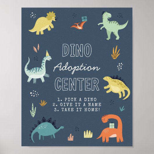 Schoon Dinosaurius Adoptie Bord Poster (Voorkant)