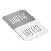 Schoon | Dirty Dishwasher Magnet Sign Magneet (Rechterzijde)