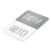 Schoon | Dirty Dishwasher Magnet Sign Magneet (Linkerzijde)