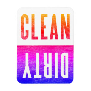 Schoon Dirty Letterpress Style Dishwasher Ipanem Magneet