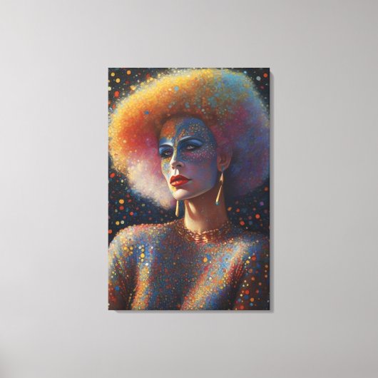 Schoon Drag Queen Portret Canvas Afdruk (Voorkant)