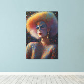 Schoon Drag Queen Portret Canvas Afdruk (Insitu (Houten vloer))