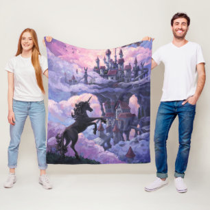 Schoon Eenhoorn Kasteel Fleece Deken