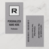 Schoon, eenvoudig, Business Manager-profielkaart Visitekaartje (Voorkant / Achterkant)