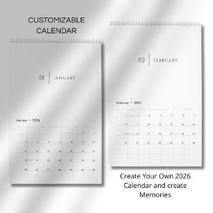 Schoon Eenvoudige Lay-out Kalender