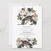 Schoon & Elegant Duif Paar Bruiloft Uitnodiging (Voorkant)