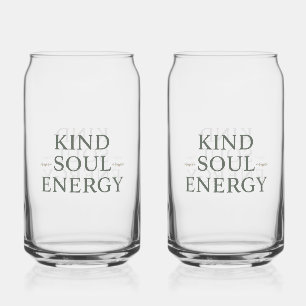 Schoon en Eenvoudig "Vriendelijke Ziel Energie" Blikvorm Glas