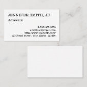 Schoon en professioneel advocaat Visitekaartje (Voorkant / Achterkant)
