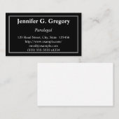 Schoon en traditioneel paralegaal Visitekaartje (Voorkant / Achterkant)