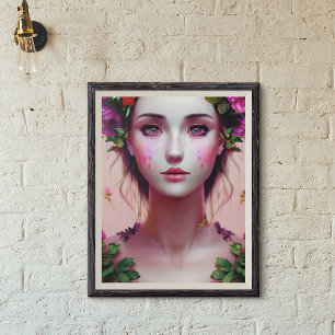 Schoon Ethisch Betoverde Vrouw Fantasie Kunst Poster