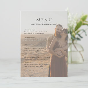 Schoon foto modern huwelijk menu