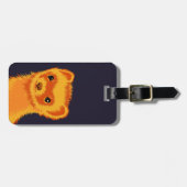 Schoon fret huisdier kunst schattig dier bagagelabel (Voorkant horizontaal)