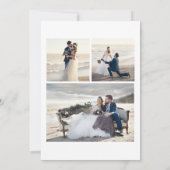 Schoon Goud Botanische Foto Elegante Huwelijk Save The Date (Achterkant)