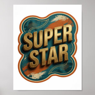 Schoon Goud SUPER STAR T-shirt Poster