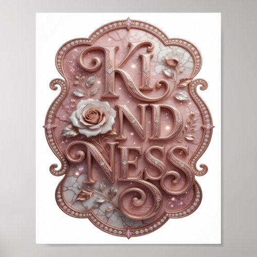 Schoon Goud VRIENDELIJKHEID Statement Ontwerp Poster (Voorkant)