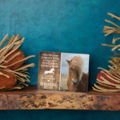 Schoon Herinneringsfoto Paard Monument Sieraad Fotoplaat (Zijkant)