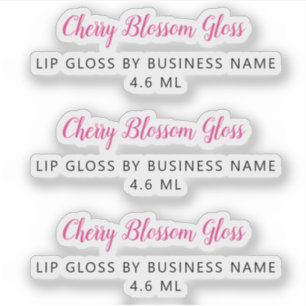 Schoon het Hete Roze Manuscript Schone Lip Gloss M Sticker