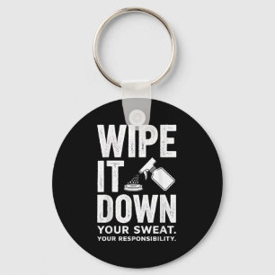 Schoon Het Op Fitness Motivatie Kunst Sleutelhanger