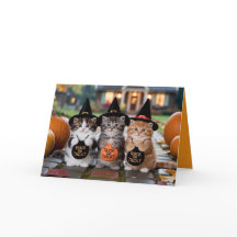 Schoon Kitten Trick-or-Treat Kaart