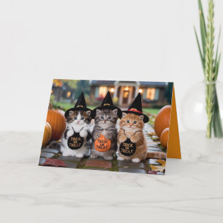 Schoon Kitten Trick-or-Treat Kaart