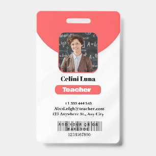 Schoon Lijnen & Klasse: Minimalistische Rode Docen Badge