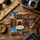 Schoon Marrakech Marokko Collage Medina  Briefkaart