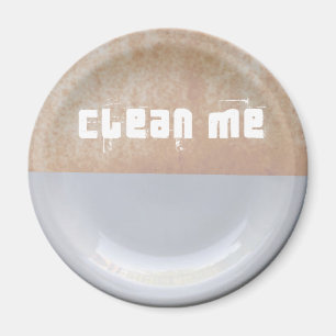 Schoon me schoon/vuile vaatwasmachine magneet Font