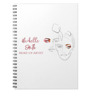 Schoon Minimal Lijn Kunst Waterverf Make-up Arties Notitieboek