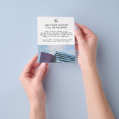 Schoon Minimalistisch Aangepast Zakelijk Logo & Fo Flyer (Hand)