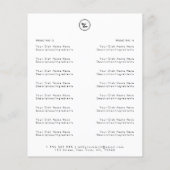 Schoon Minimalistisch Restaurant Afhaalmenu & Logo Flyer (Achterkant)