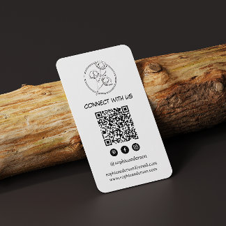 Schoon modern branding met QR-code Visitekaartje