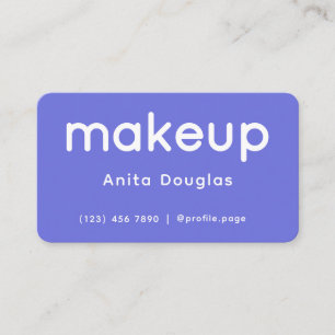 Schoon modern minimalistisch make-up visitekaartje