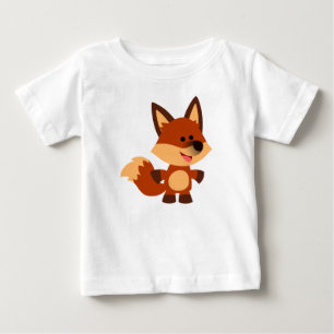 Schoon Onschuldig Cartoon Vos Baby T-Shirt