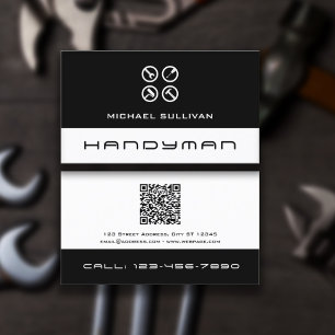 Schoon professioneel logo klusjesman visitekaartje