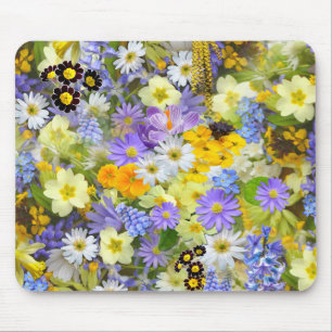 Schoon reeksje kleurige bloemen muismat