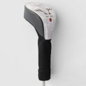 Schoon Rendiergezicht, Bokeh Golfheadcover (Schuin)