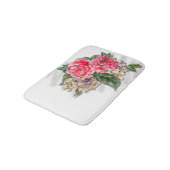Schoon Rood Rozen Badmat (Gekanteld)