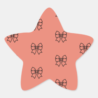 Schoon Roze Coquette Strikpatroon Ster Sticker