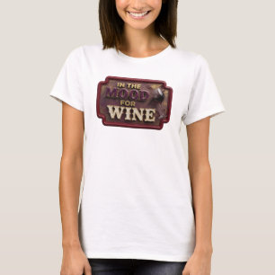 Schoon Roze IN DE STemming VOOR WIJN Artistiek Mot T-shirt