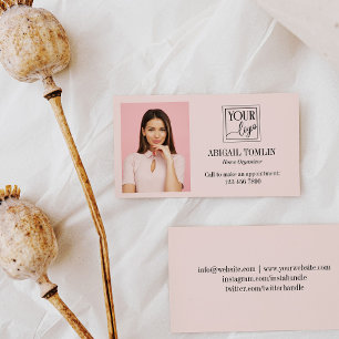 Schoon Roze Logo & Persoonlijke Foto Visitekaartje