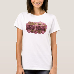 Schoon Roze NEW YORK Print T-shirt