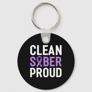 Schoon Sober Trots Eindverslaving Overdosis Awaren Sleutelhanger