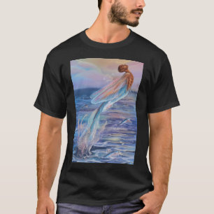 Schoon vliegende vis meerman meermin t-shirt