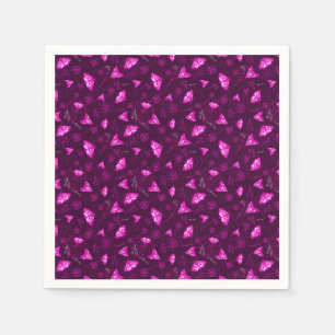 Schoon vlinderpatroon roze servet