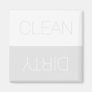 Schoon Vuil indicatielampje bord grijs minimal vaa Magneet