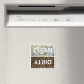 Schoon Vuil met  achtergrondkleur Magneet (Insitu (Vaatwasser))