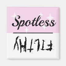 Schoon Vuil Vlekkeloos Vuil Vaatwasser Magneet