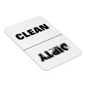 Schoon Vuil (Zwart & Wit) Magneet (Rechterzijde)