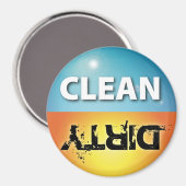 Schoon-vuile vaatwasser magneet 2 (Voorkant / Achterkant)